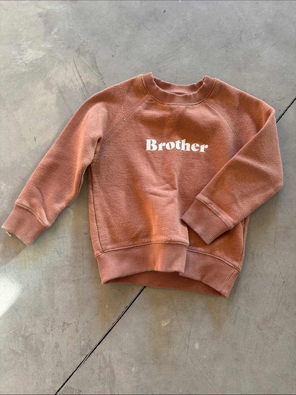 Brother Graphic Crewneck Sweatshirt - Rust